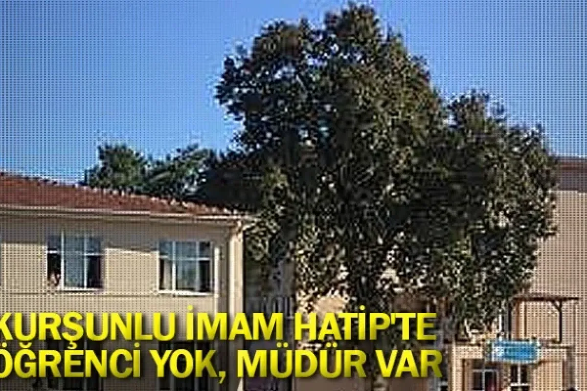 Kurşunlu İmam Hatip'te öğrenci yok, müdür var