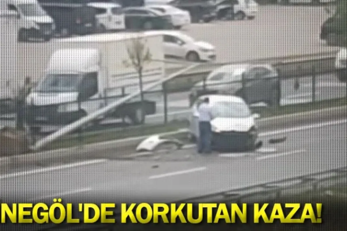 İnegöl'de korkutan kaza!