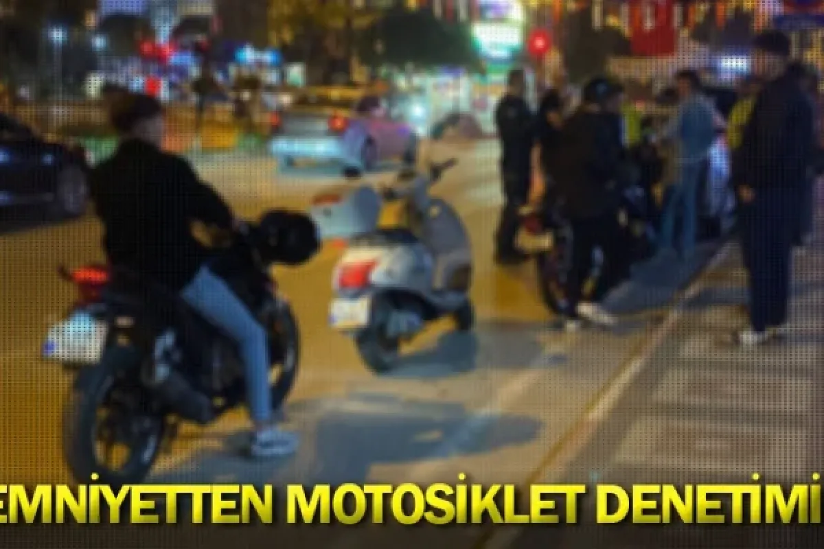 Emniyetten motosiklet denetimi