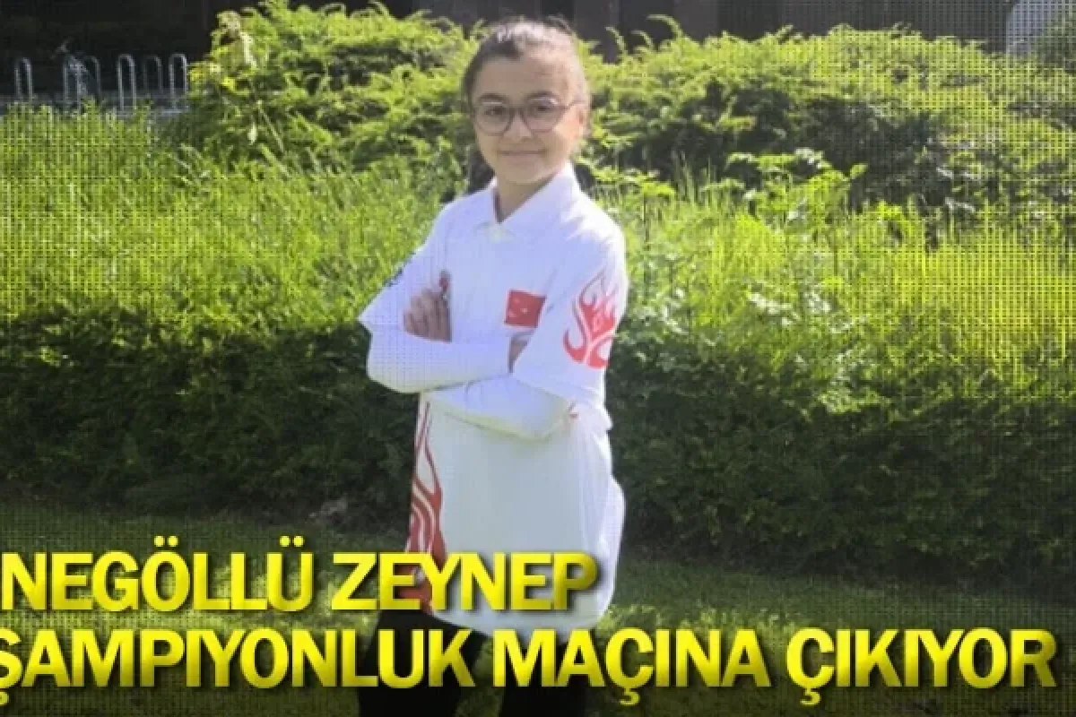 İnegöllü Zeynep şampiyonluk maçına çıkıyor
