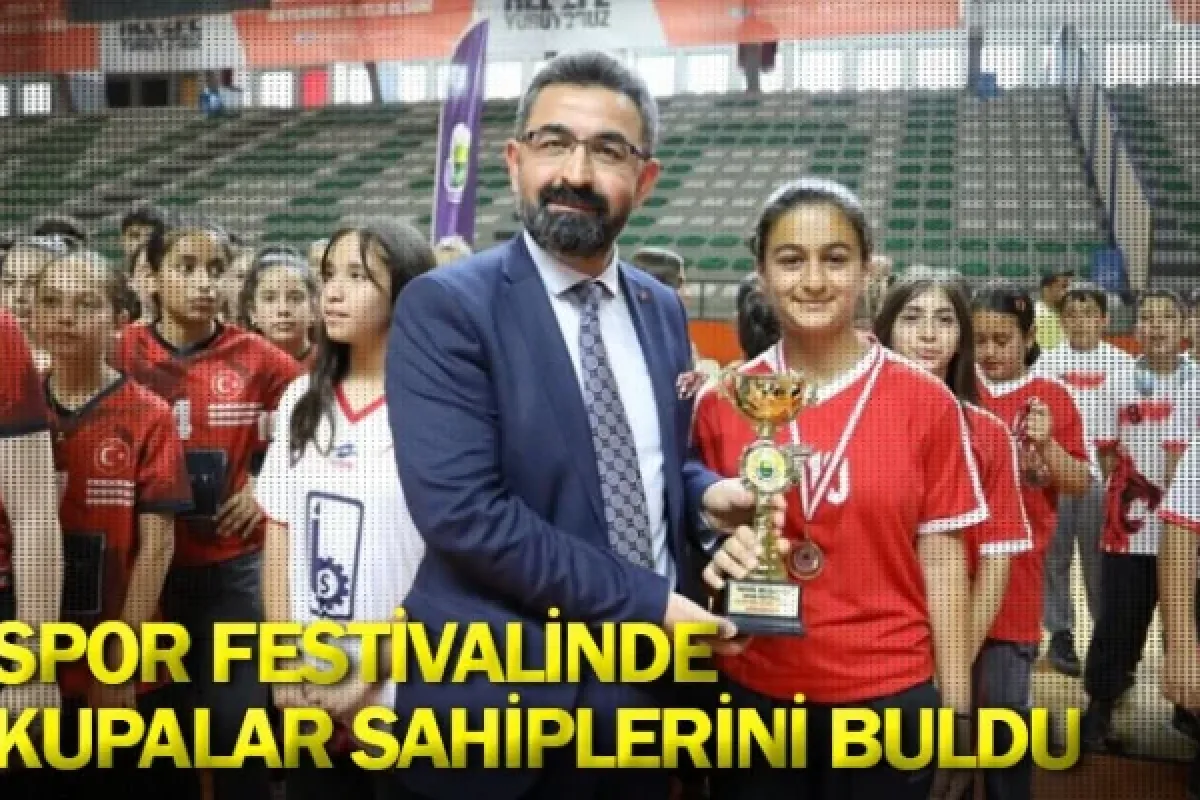 Spor festivalinde kupalar sahiplerini buldu