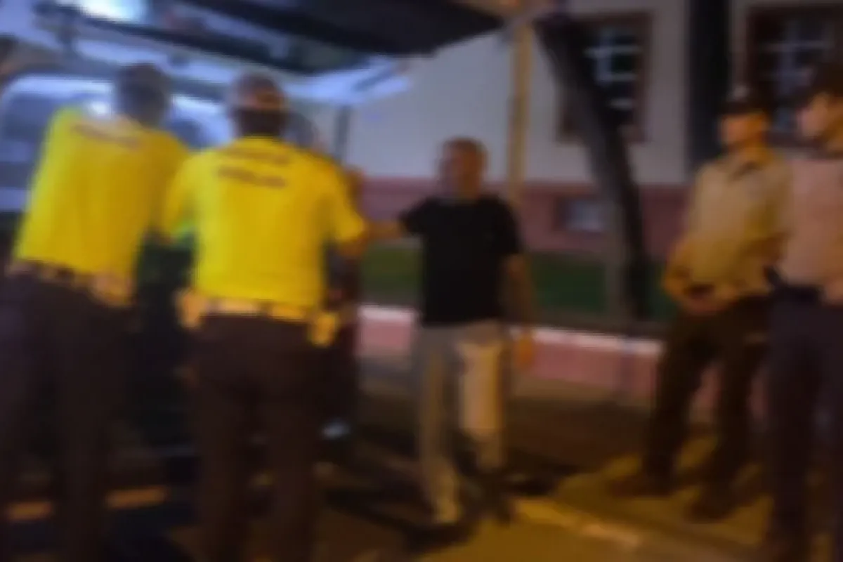 Polisin alkollü sürücü ile imtihanı