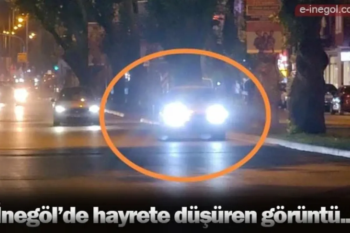 İnegöl'de hayrete düşüren görüntü...