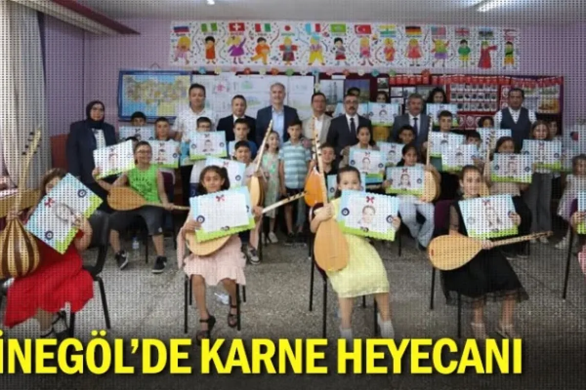 İnegöl'de karne heyecanı
