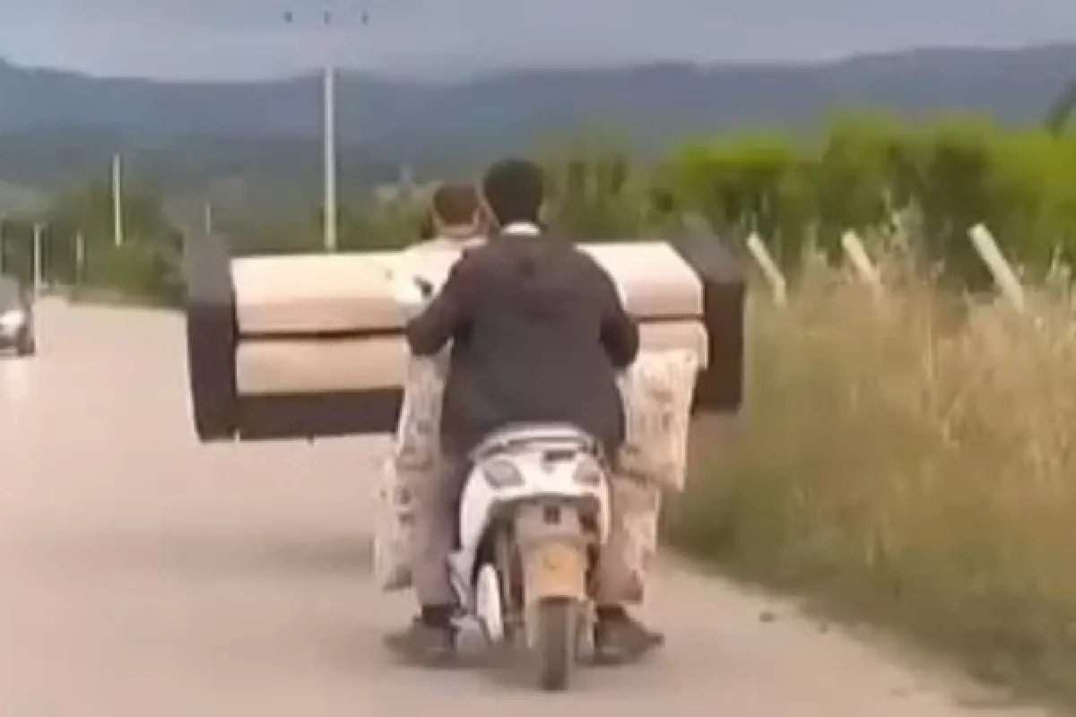 Yok artık dedirten görüntü!