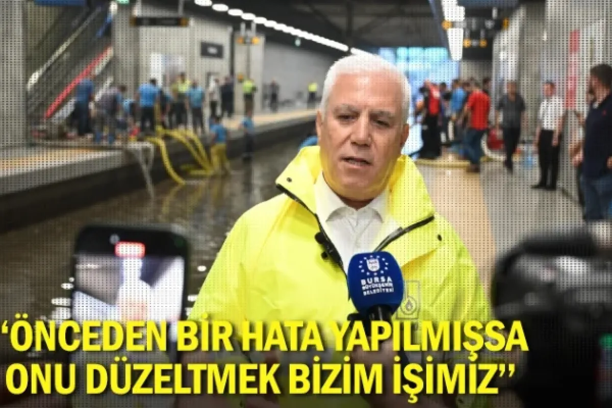 "Önceden bir hata yapılmışsa onu düzeltmek bizim işimiz"