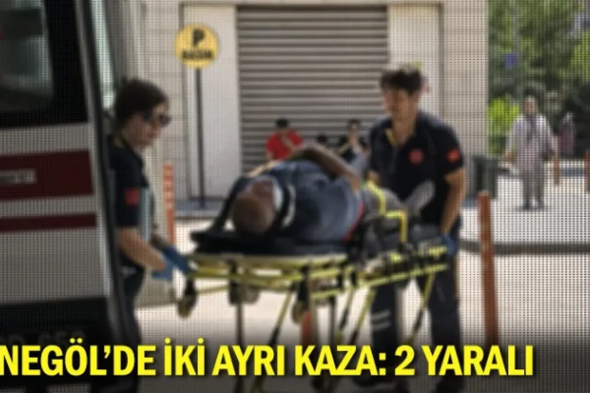 İnegöl'de iki ayrı kaza: 2 yaralı