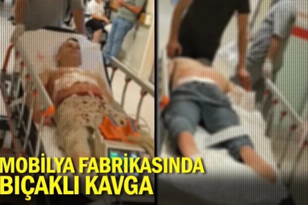 Mobilya fabrikasında bıçaklı kavga