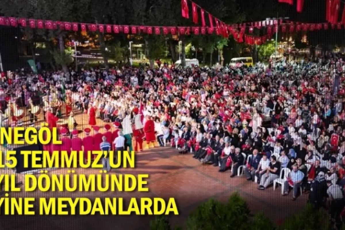 İnegöl 15 Temmuz’un yıl dönümünde yine meydanlarda