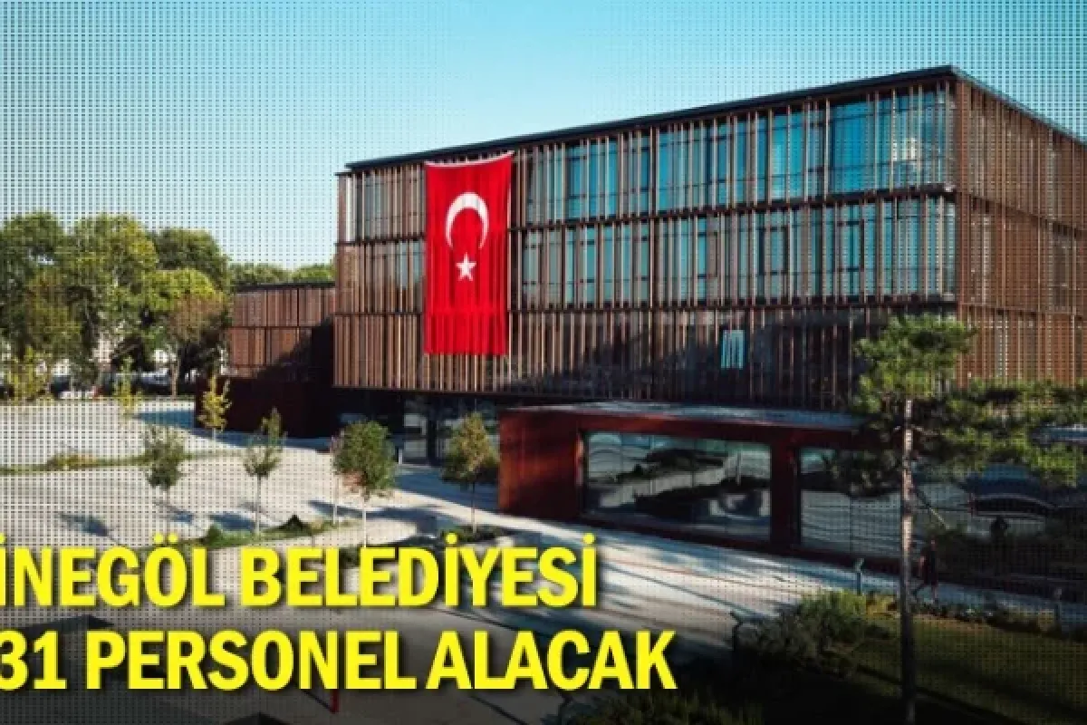 İnegöl Belediyesi 31 Personel Alacak