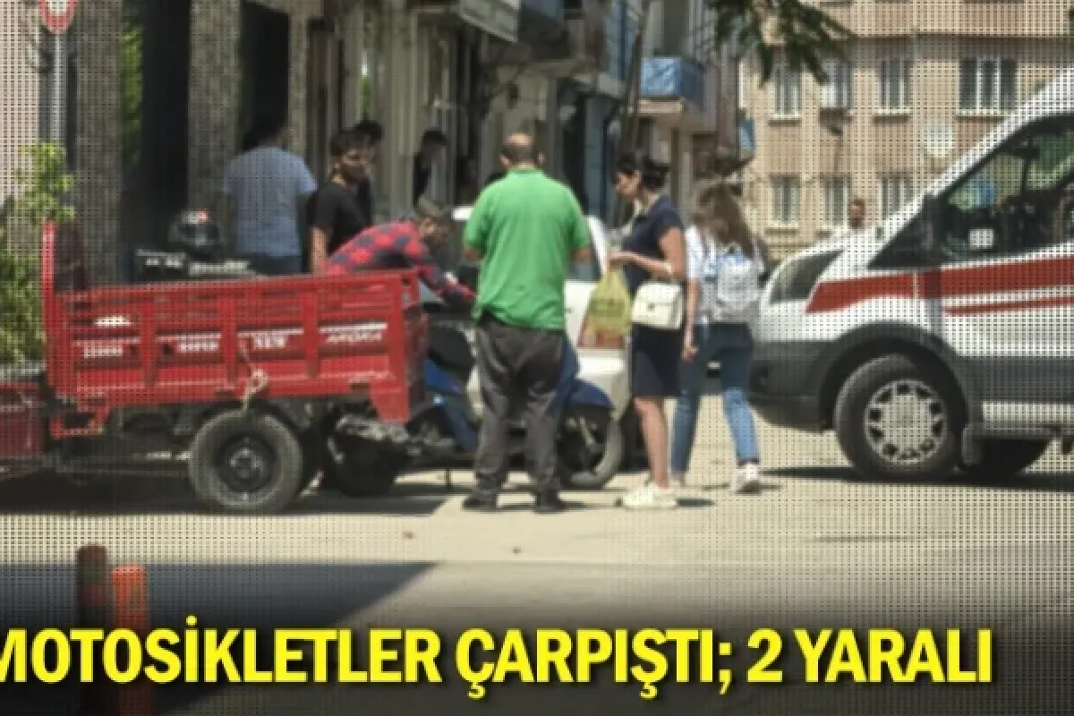 Motosikletler çarpıştı; 2 yaralı