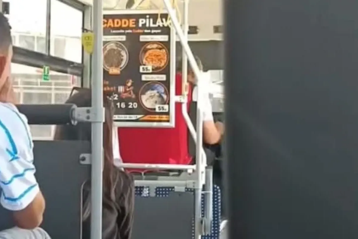 İnegöl'de halk otobüsünde gergin anlar