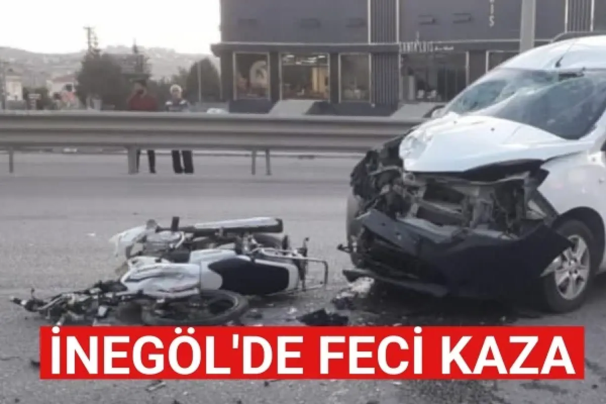 İnegöl'de feci kaza