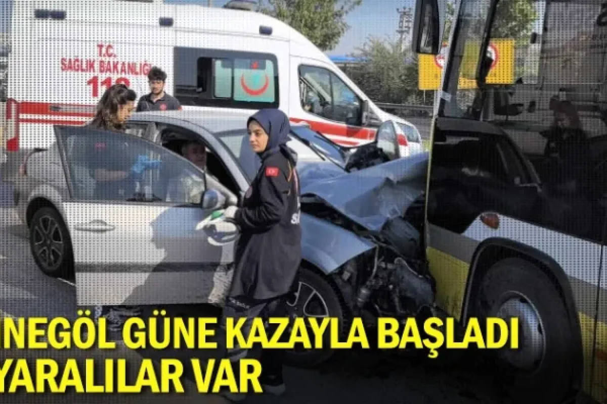 İnegöl güne kazayla başladı: Yaralılar var