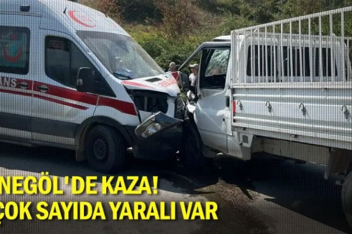 İnegöl'de kaza! Çok sayıda yaralı var