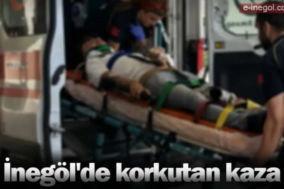 İnegöl'de korkutan kaza