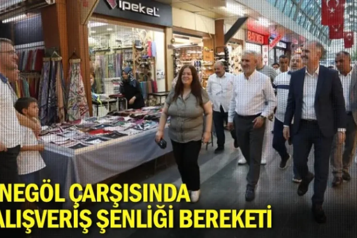 İnegöl Çarşısında Alışveriş Şenliği Bereketi