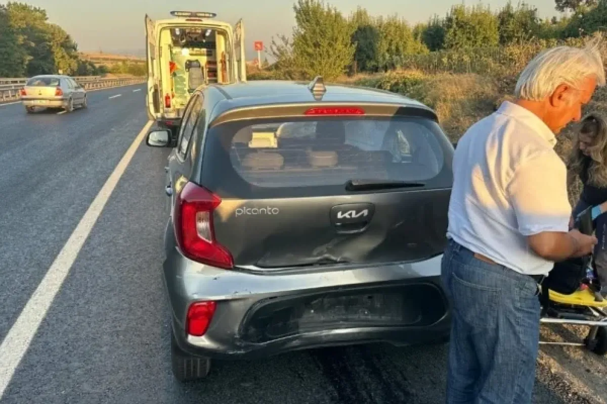 İnegöl'de korkutan kaza