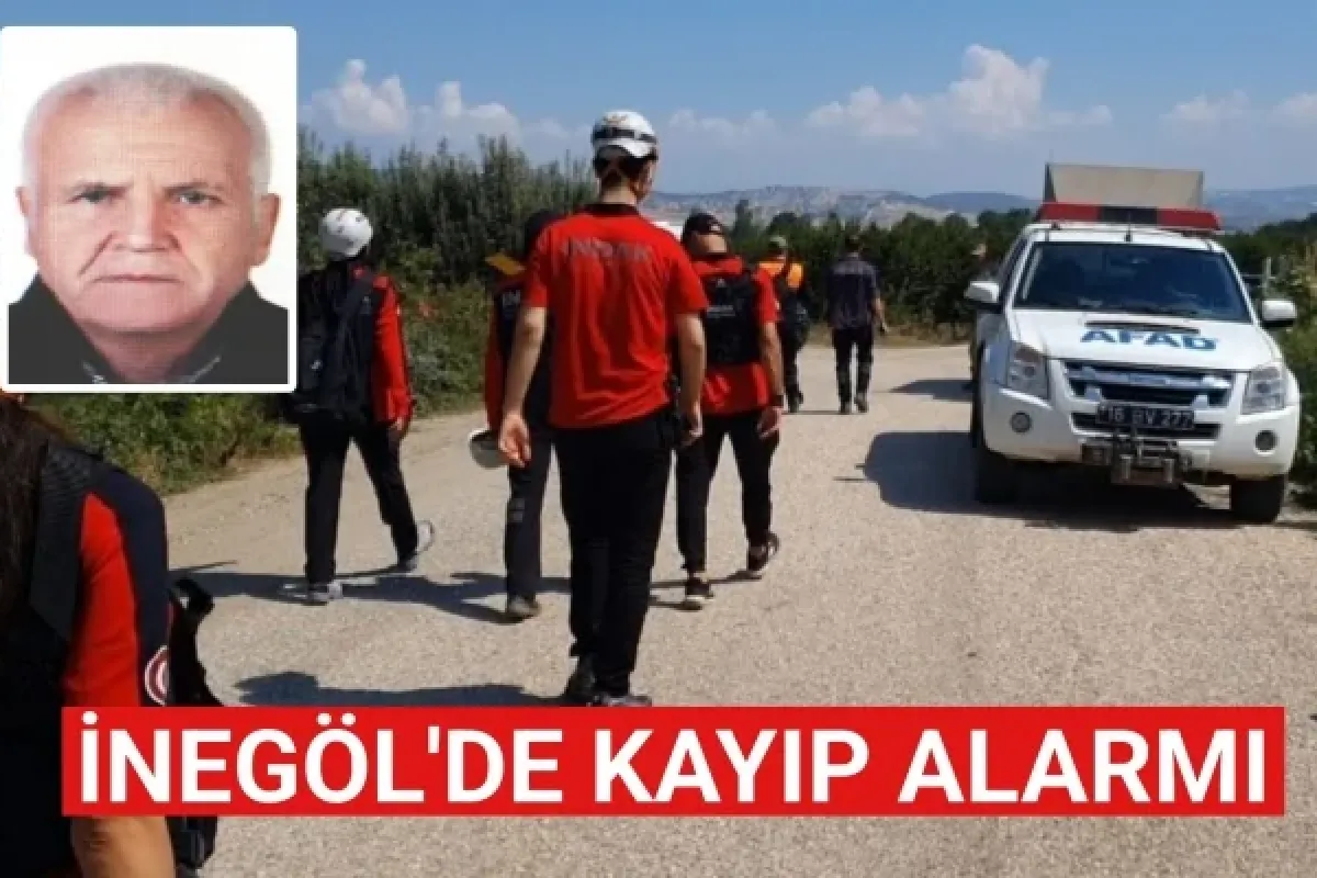 İnegöl'de kayıp alarmı