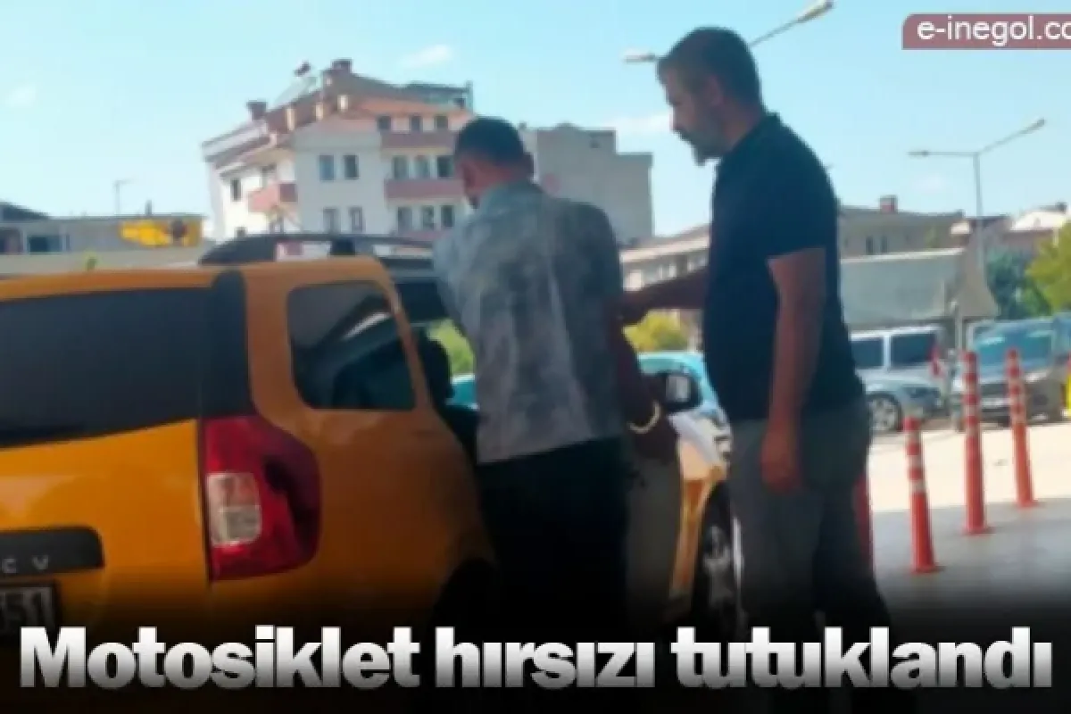 Motosiklet hırsızı tutuklandı