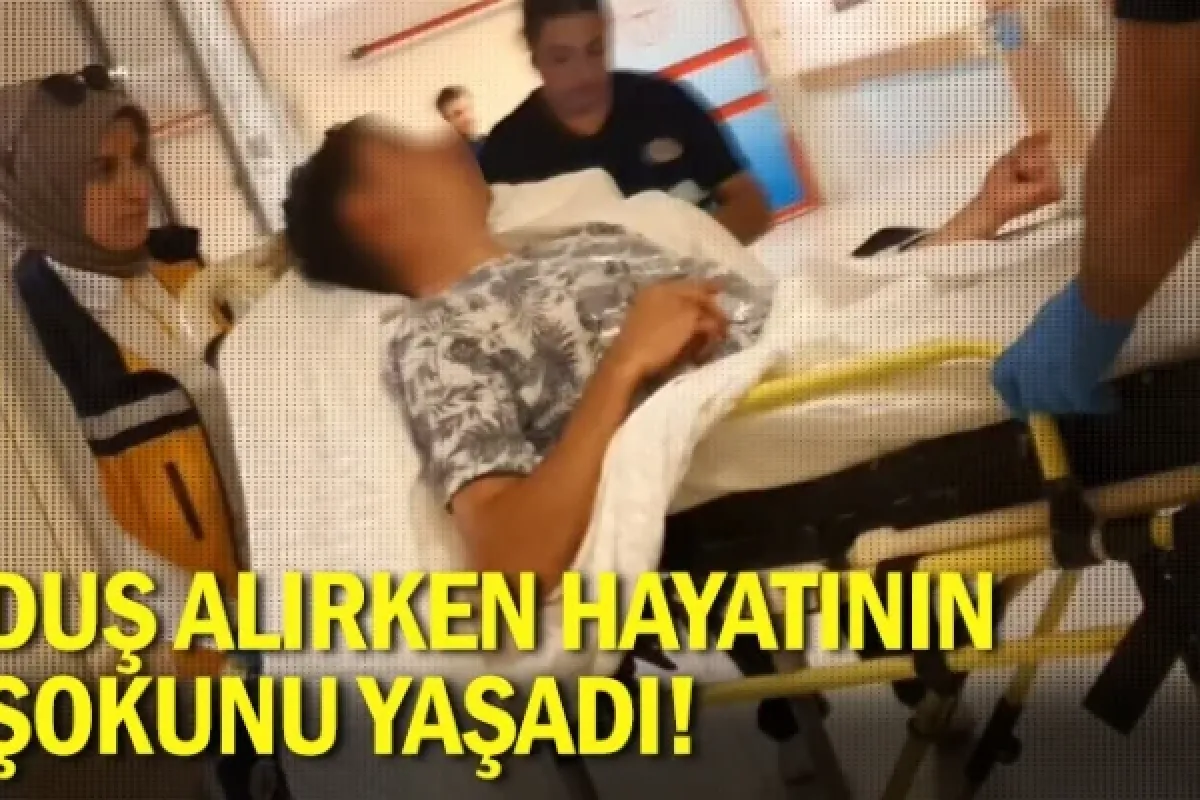 Duş alırken hayatının şokunu yaşadı!