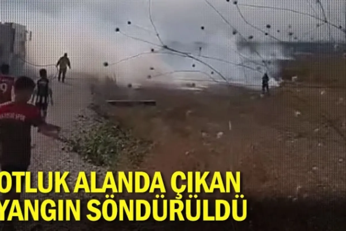 Otluk alanda çıkan yangın söndürüldü