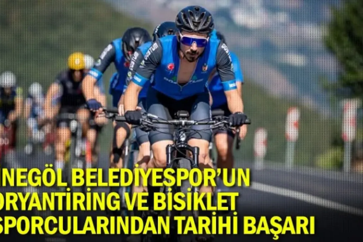 İnegöl Belediyespor'un oryantiring ve bisiklet sporcularından tarihi başarı