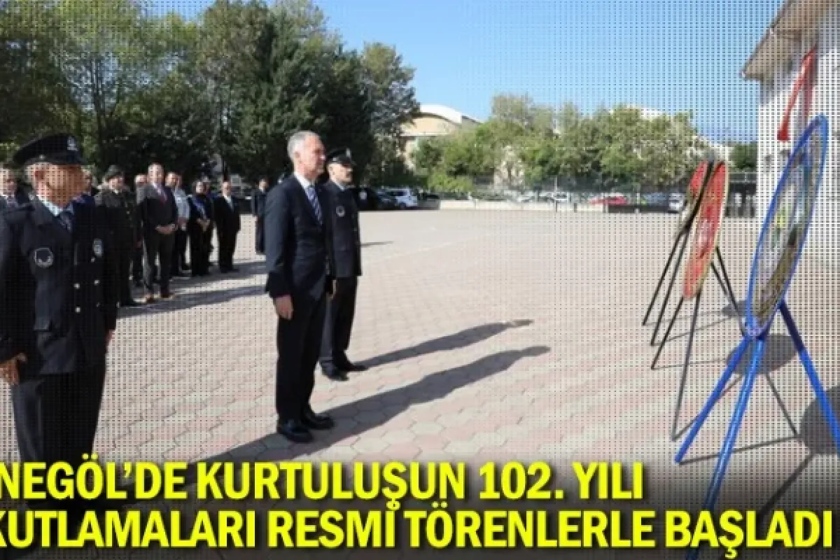 İnegöl'de kurtuluşun 102. Yılı kutlamaları resmi törenlerle başladı