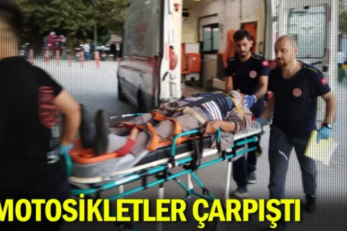 Motosikletler çarpıştı