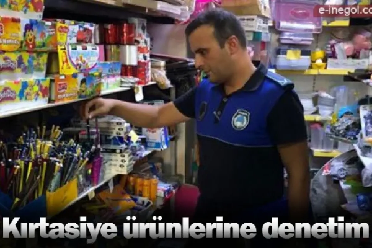Kırtasiye ürünlerine denetim