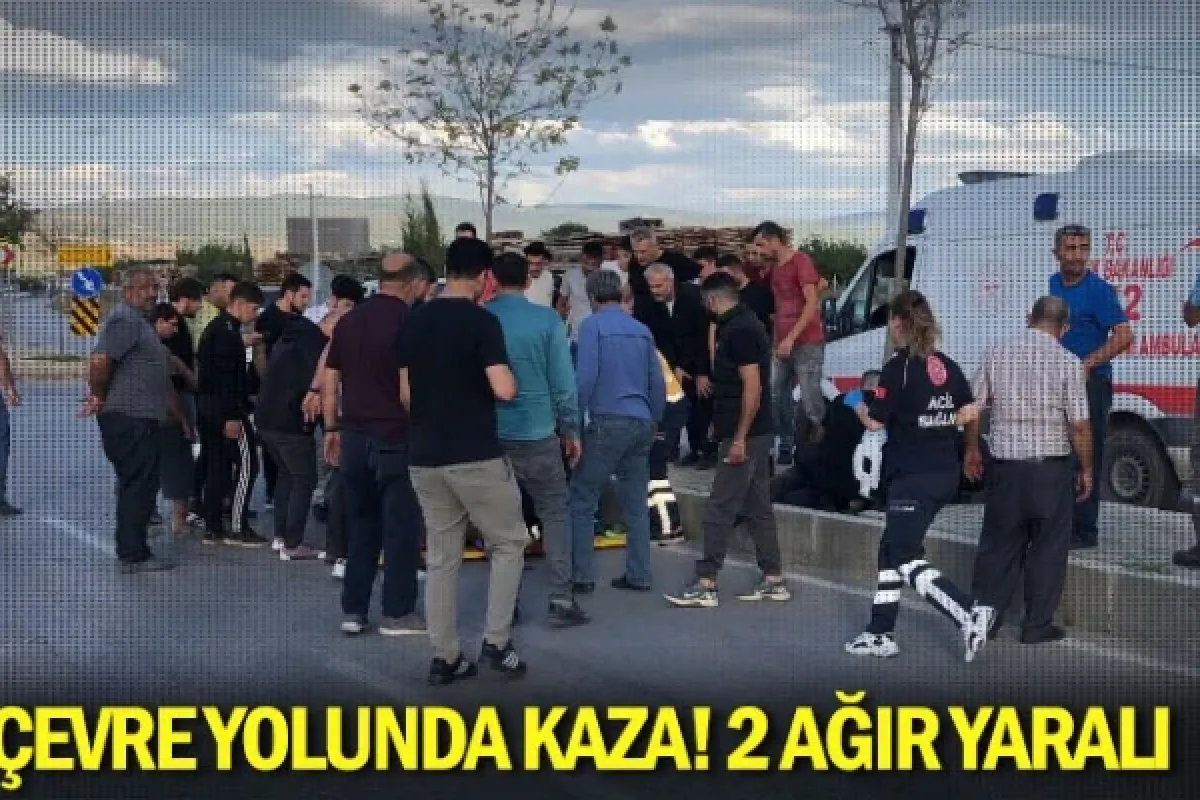 Çevre yolunda kaza! 2 ağır yaralı