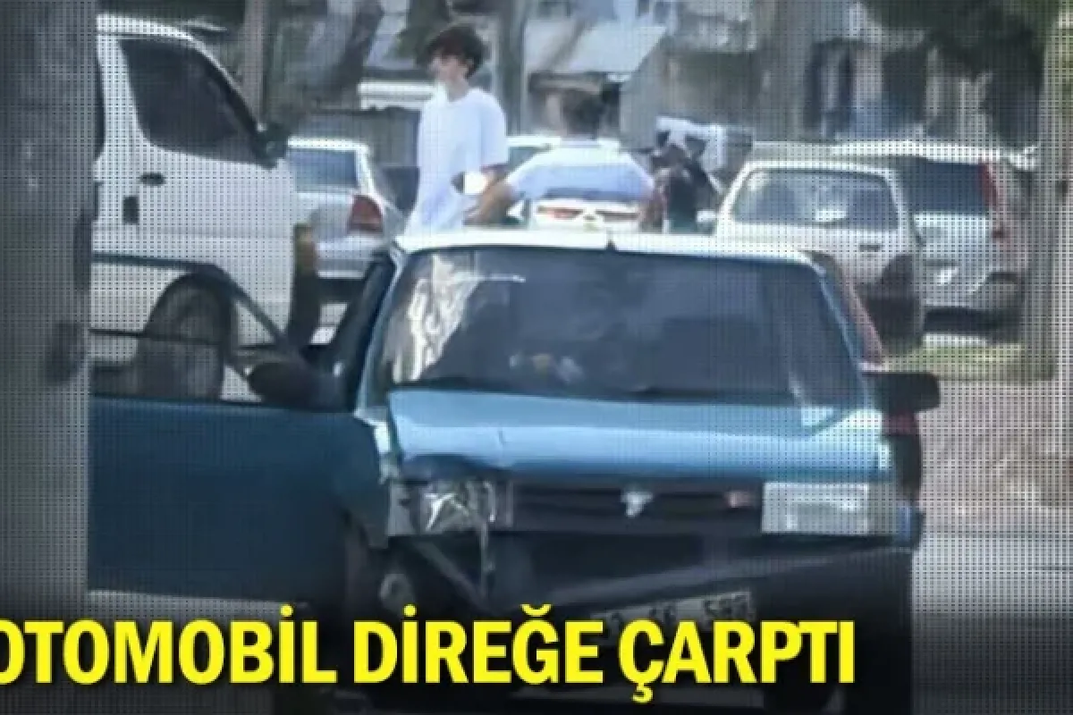 Direğe çarptı!