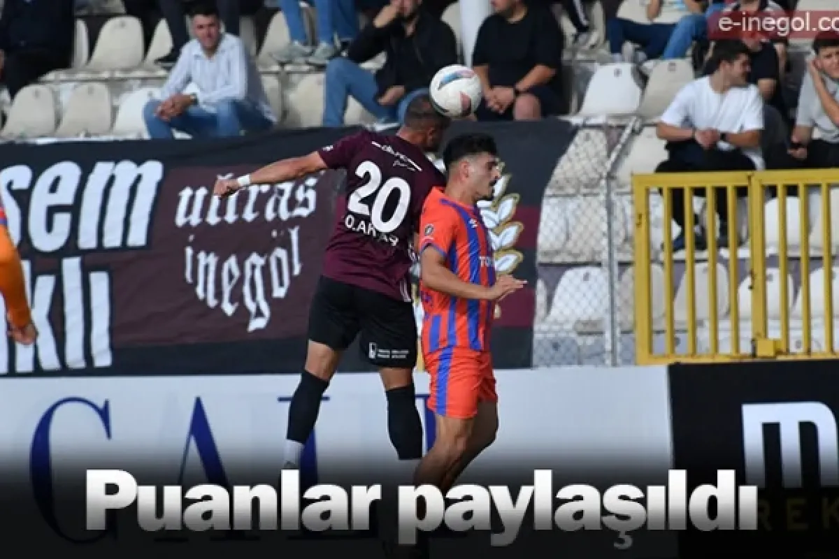 Puanlar paylaşıldı