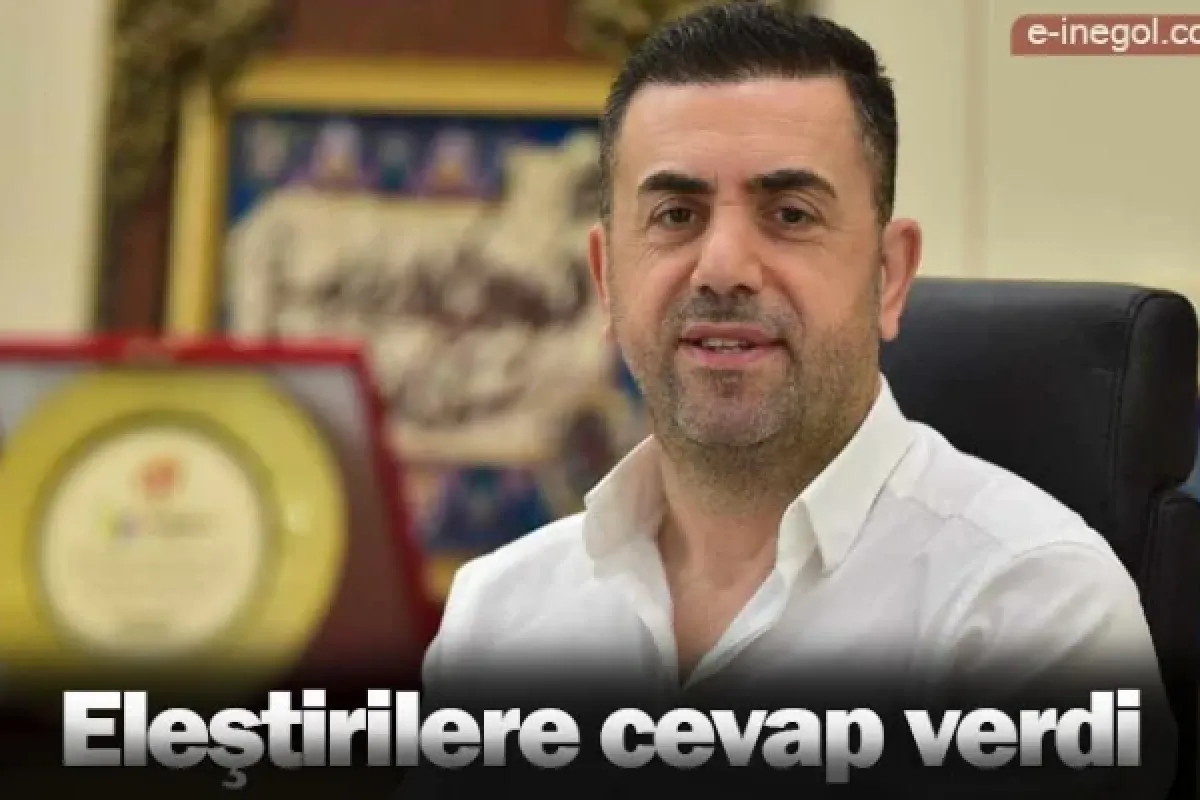 Eleştirilere cevap verdi