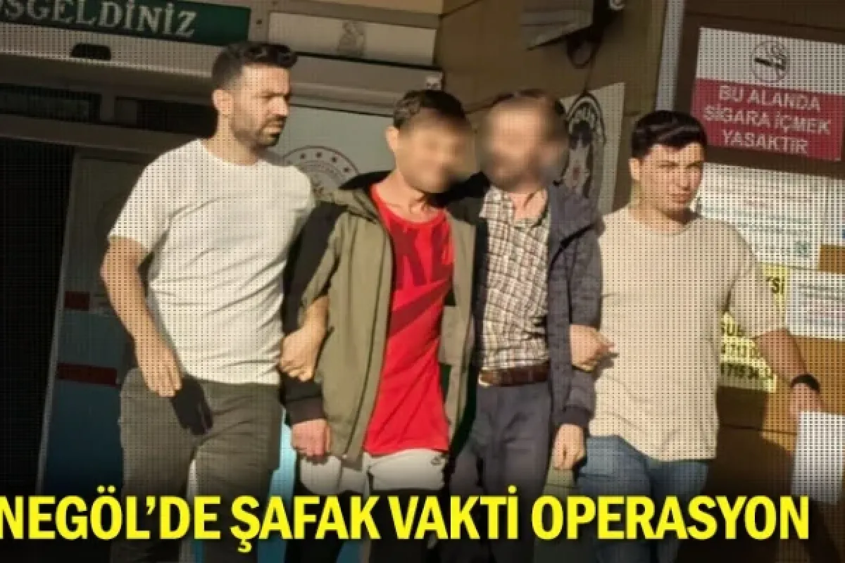 İnegöl'de şafak vakti operasyon