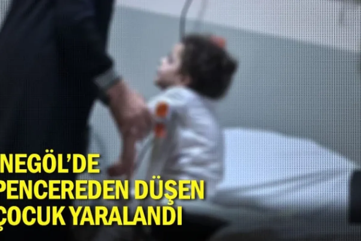 İnegöl'de pencereden düşen çocuk yaralandı