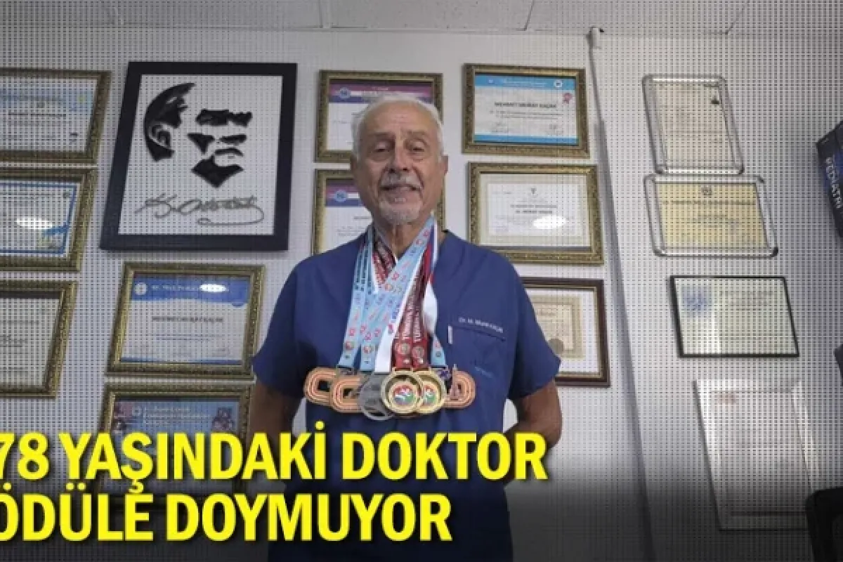 78 yaşındaki doktor ödüle doymuyor