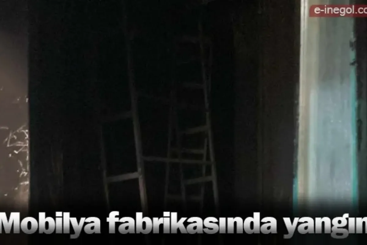 Mobilya fabrikasında yangın