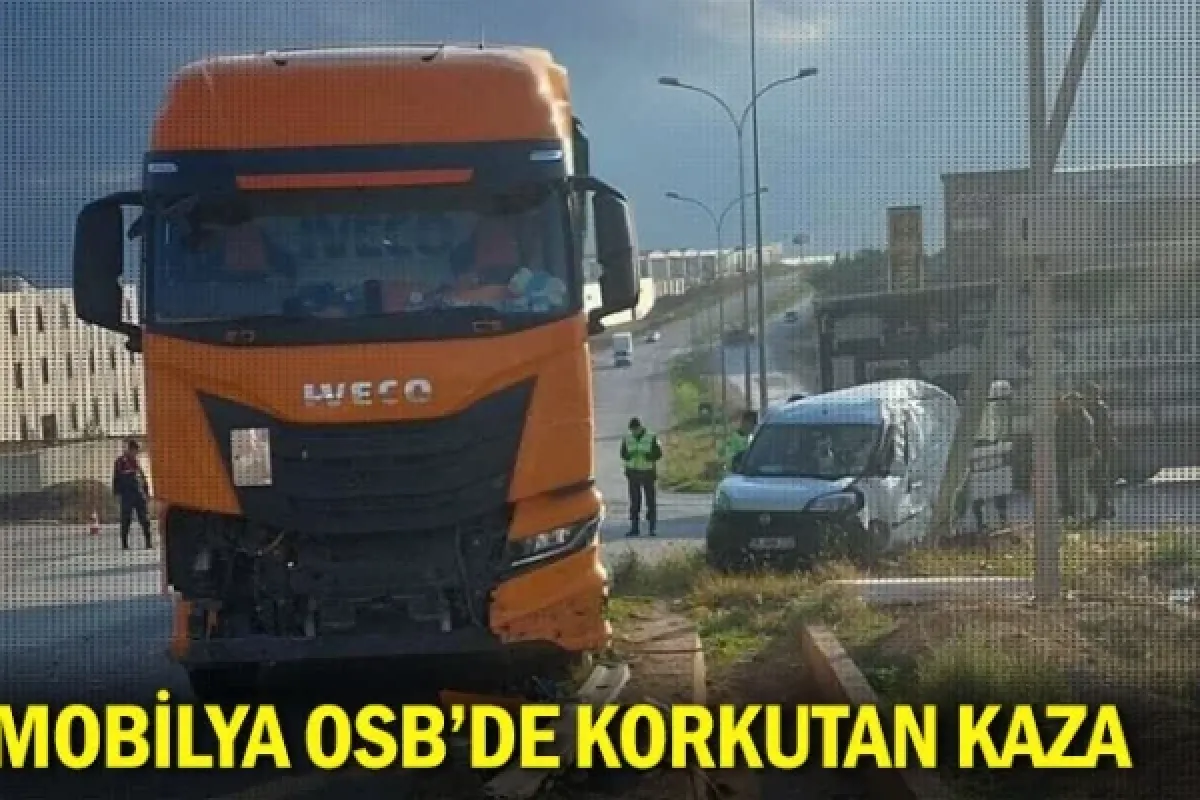 Mobilya OSB'de Korkutan kaza