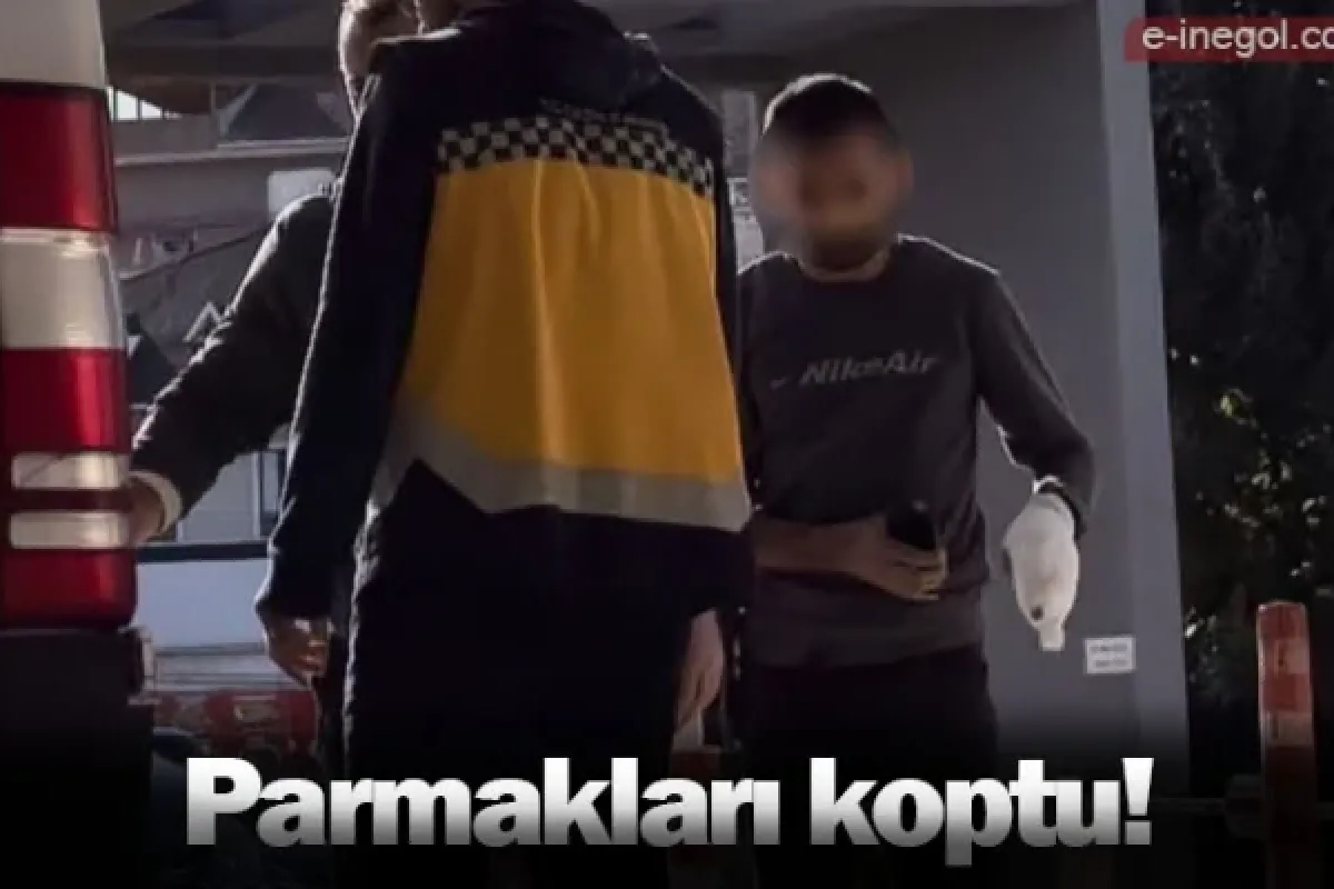 Parmakları koptu!