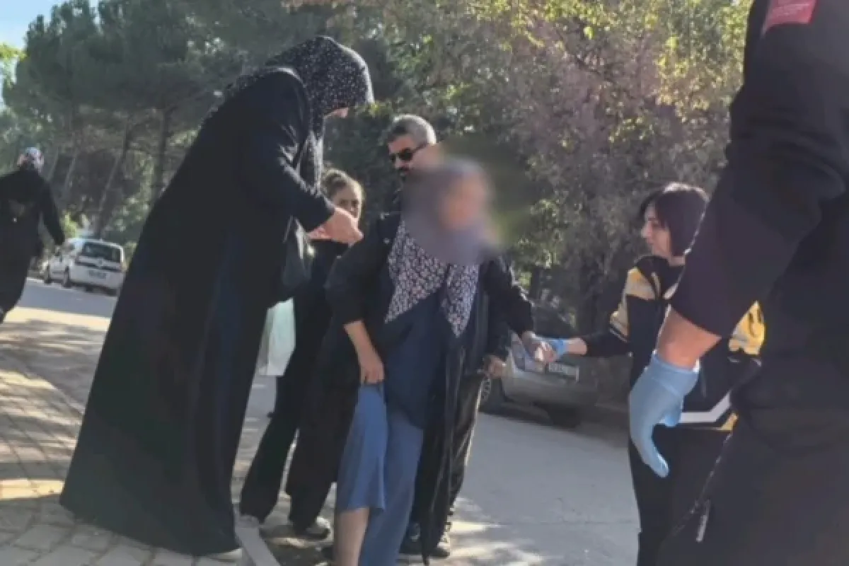 Karşıdan karşıya geçmek isterken...