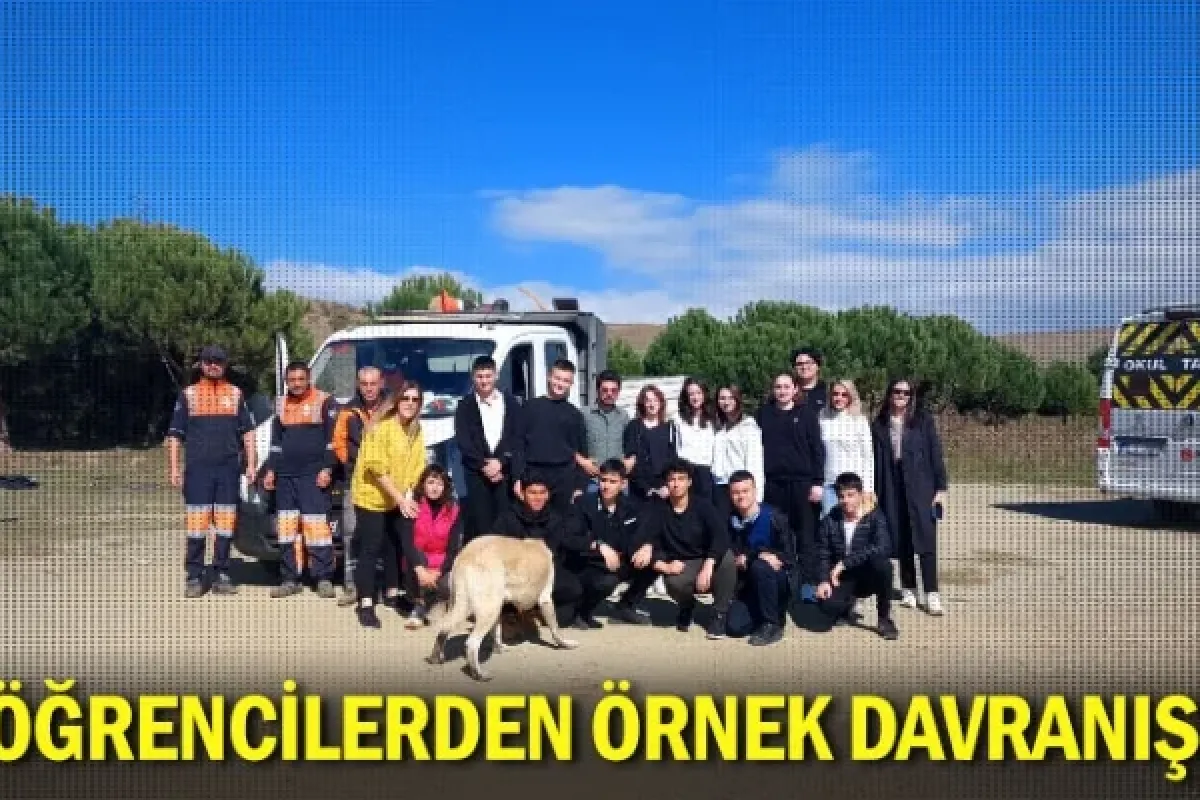 Öğrencilerden örnek davranış