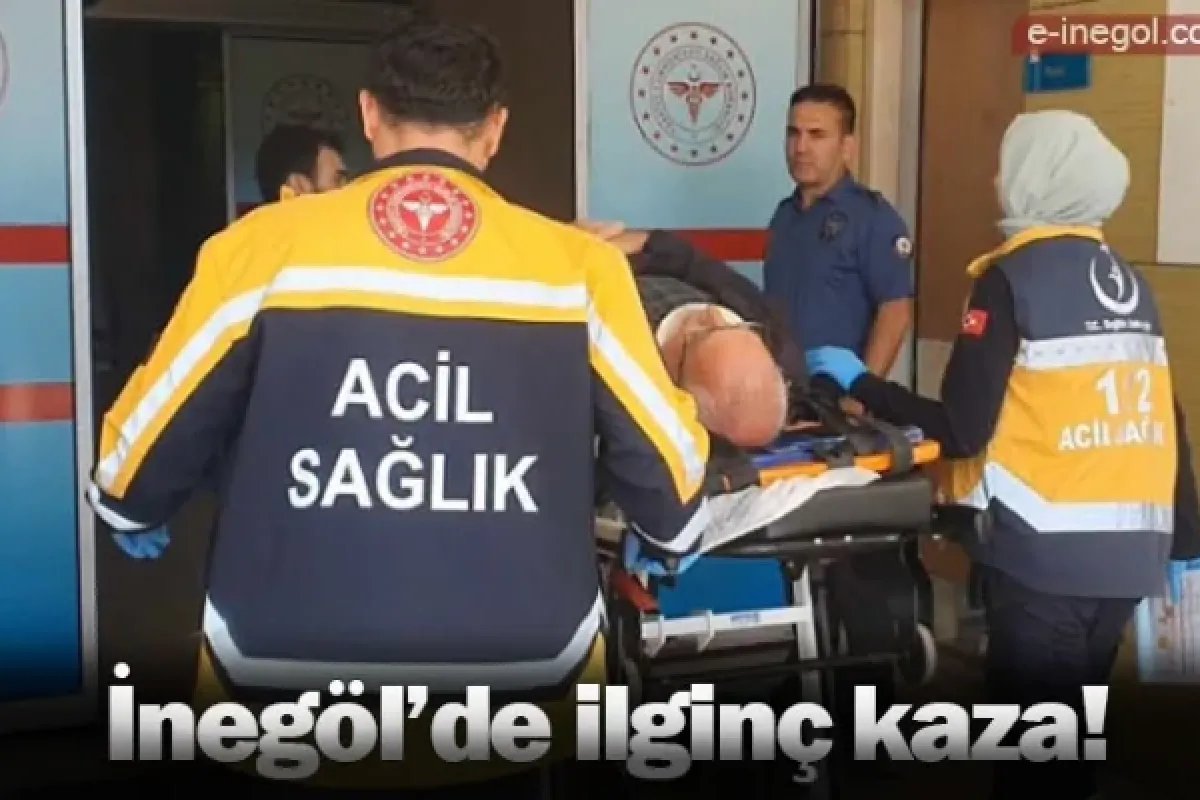 İnegöl'de ilginç kaza!