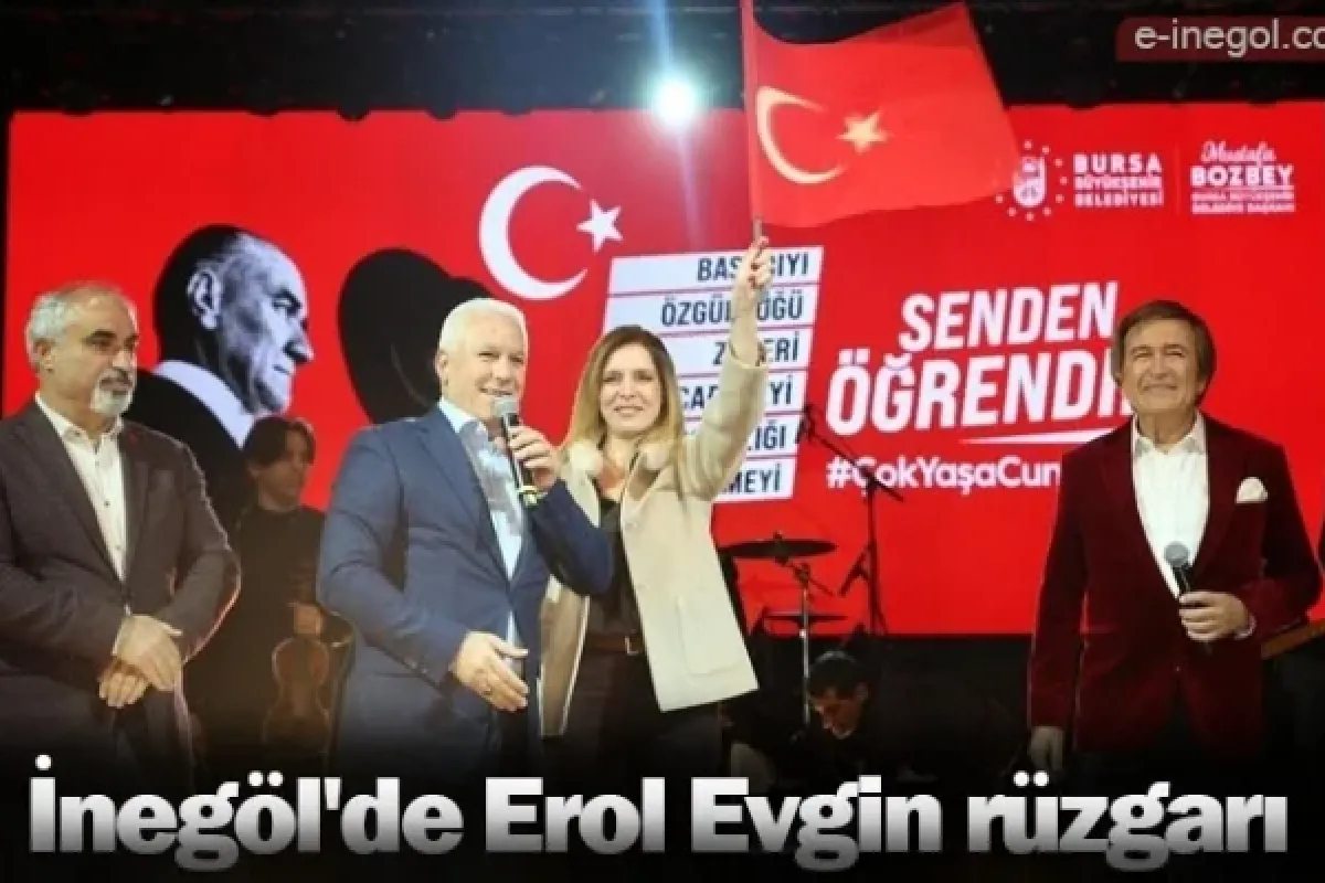 İnegöl'de Erol Evgin rüzgarı