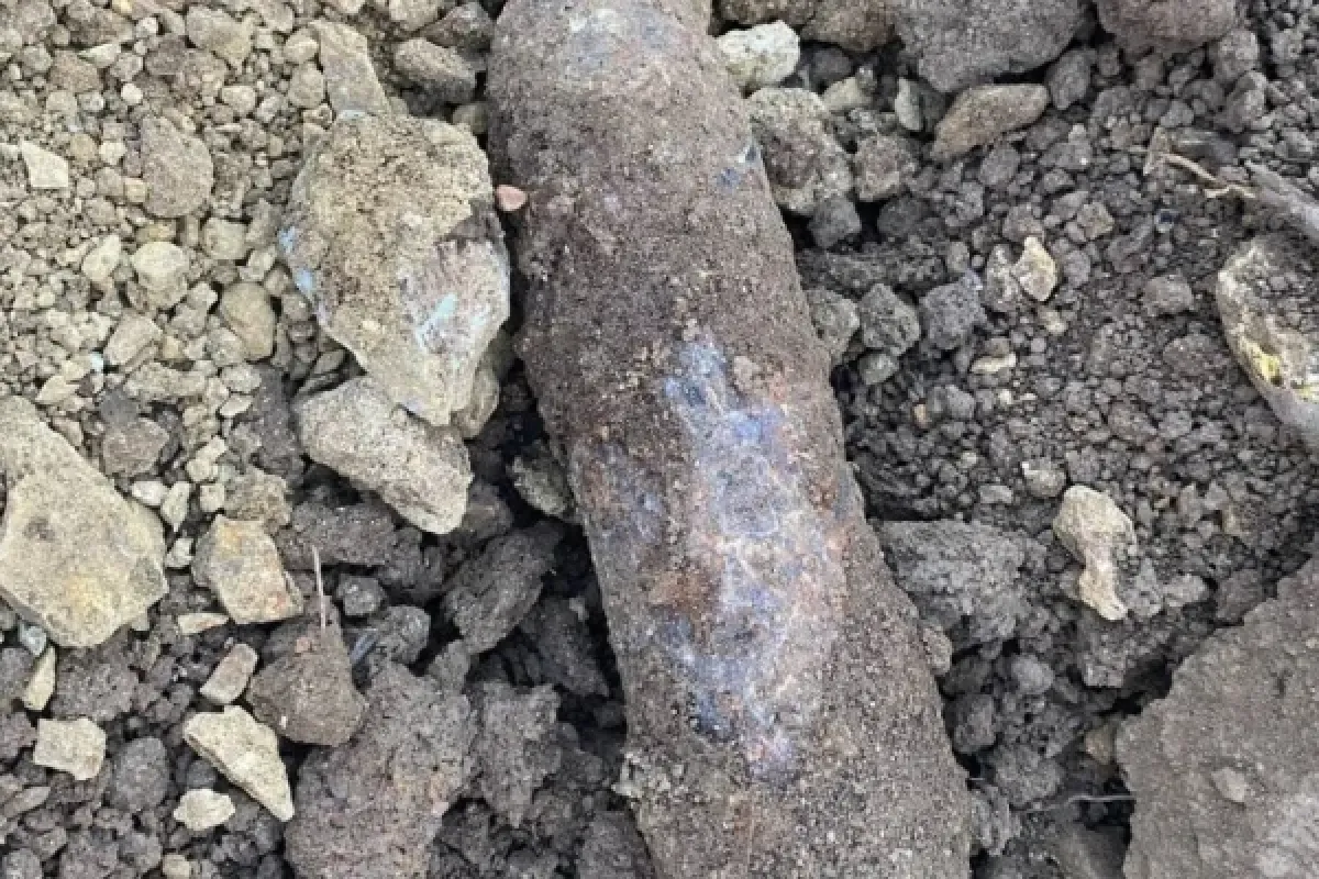 Kazı çalışmasında top mermisi bulundu