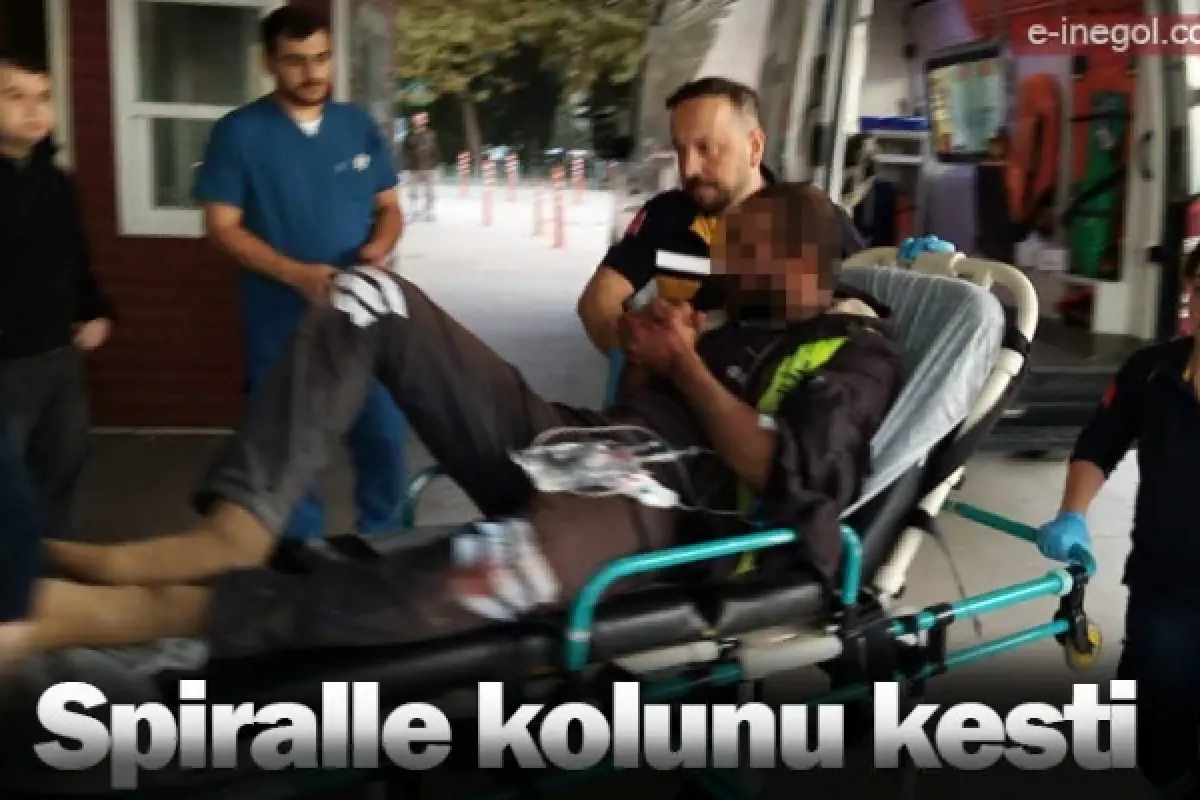 Spiralle kolunu kesti