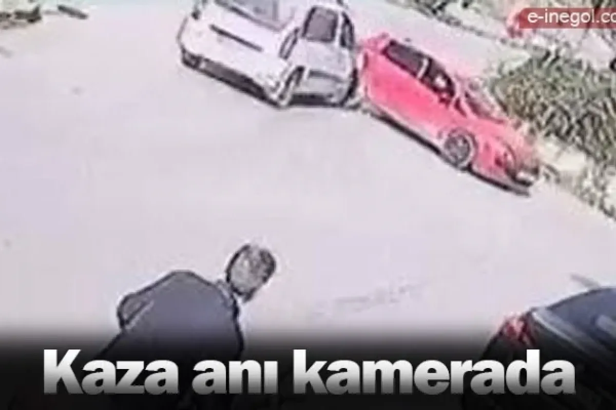 Kaza anı kamerada