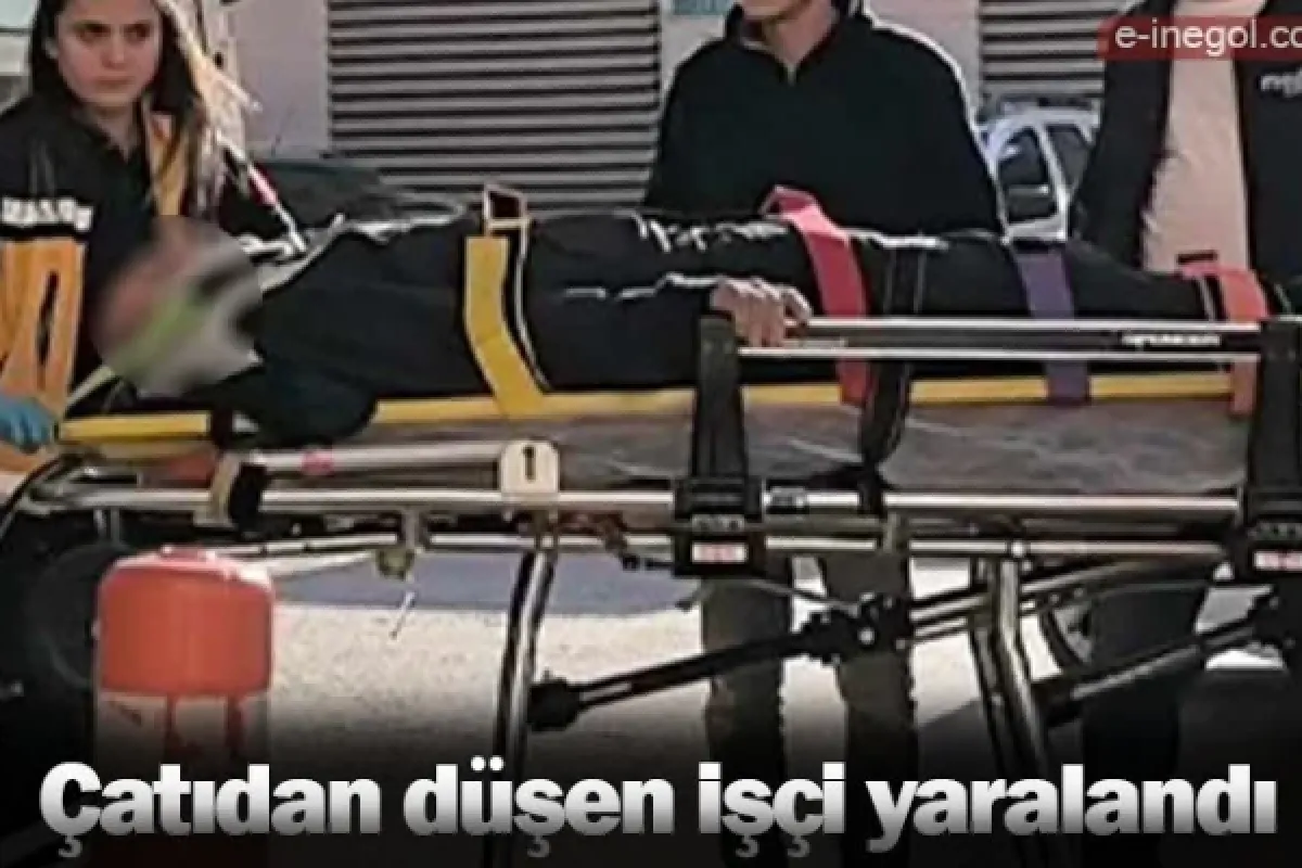 Çatıdan düşen işçi yaralandı