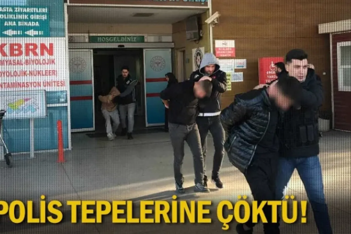 Polis tepelerine çöktü!