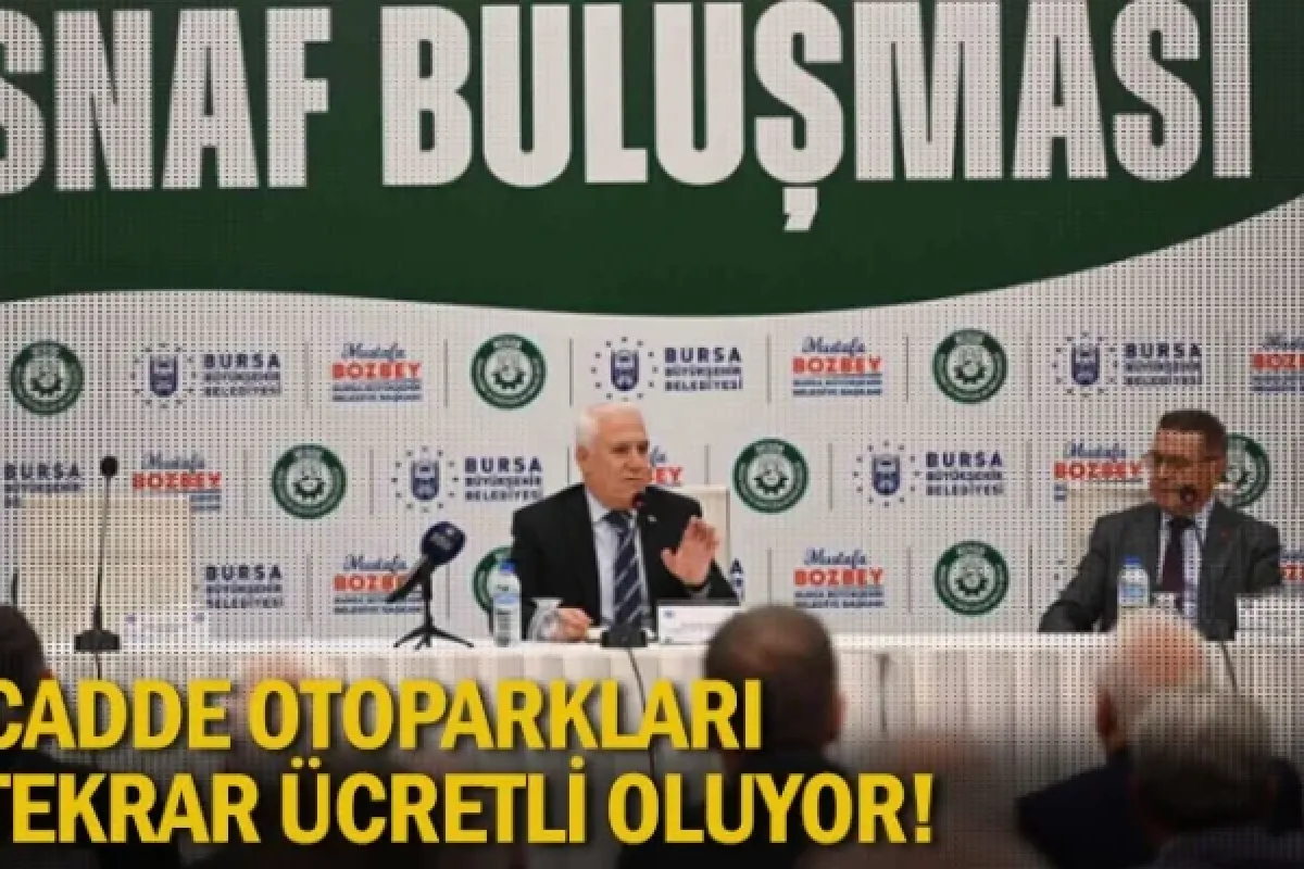 Cadde otoparkları tekrar ücretli oluyor!